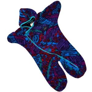 Vtg 90s MADE‎ IN USA Bright REI Polartec RETRO Polar Fleece Baby Bunting 0-6 mo